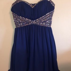 Royal Blue Homecoming Dress